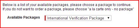 Choose Pacakage Image