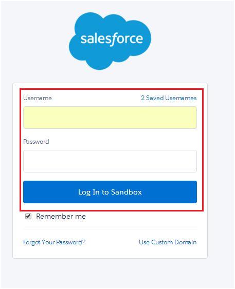 SALESFORCE LOGIN