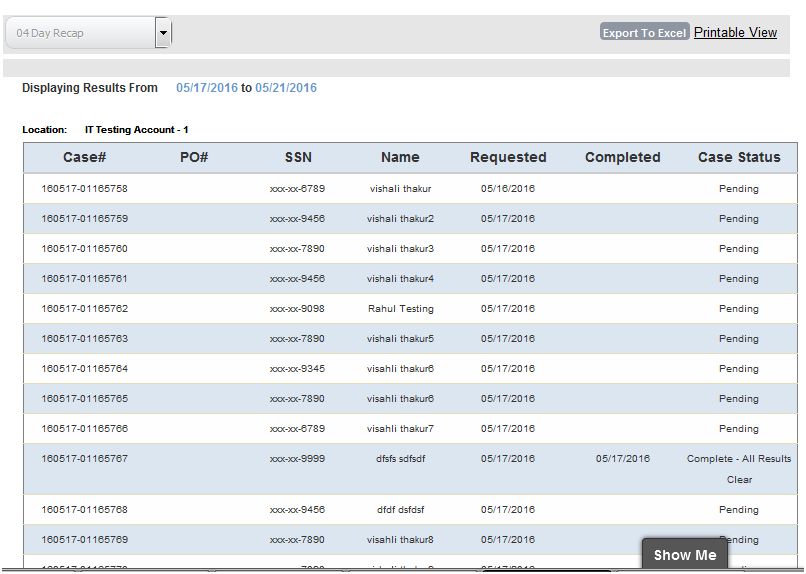 Main Client Portal