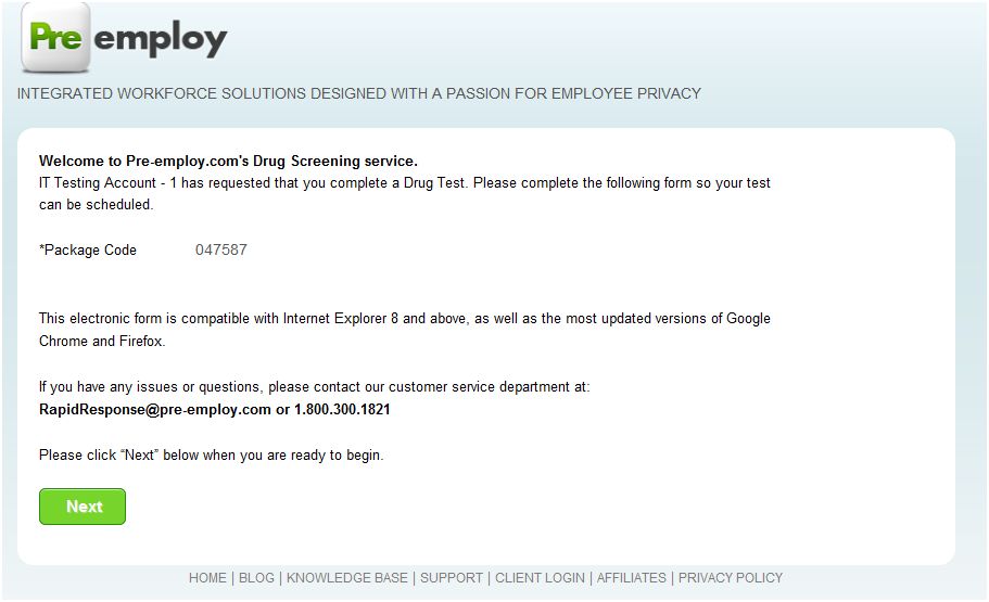 Main Client Portal
